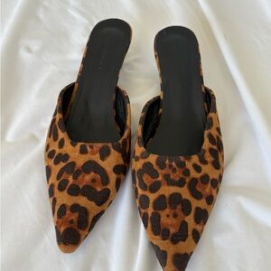 Chic Leopard Print Women's Mules